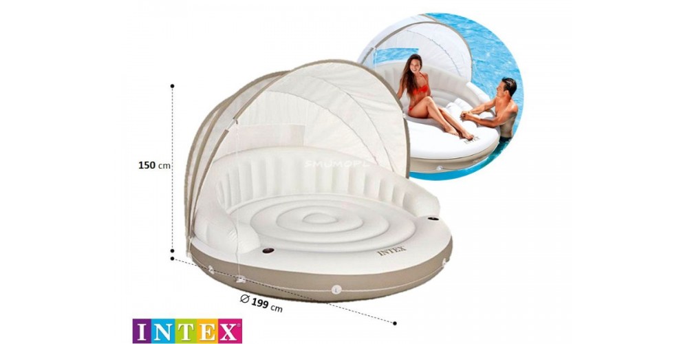 แพโซฟากลมพร้อมที่บังแดด Intex รุ่น 58292 (สีขาว)