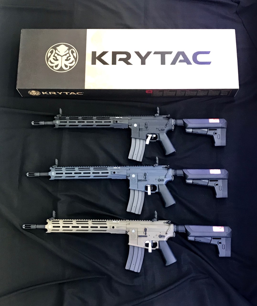 Krytac Full Metal Trident MKII-M SPR Airsoft AEG Rifle ( M-LOk ) Features -Krytac billet style Aluminum alloy receivers -Stamped Krytac trademarks -Defiance TR210 M-LOK rail -8mm ball bearing bushing gearbox with inline MOSFET -Ambidextrous fire selector 