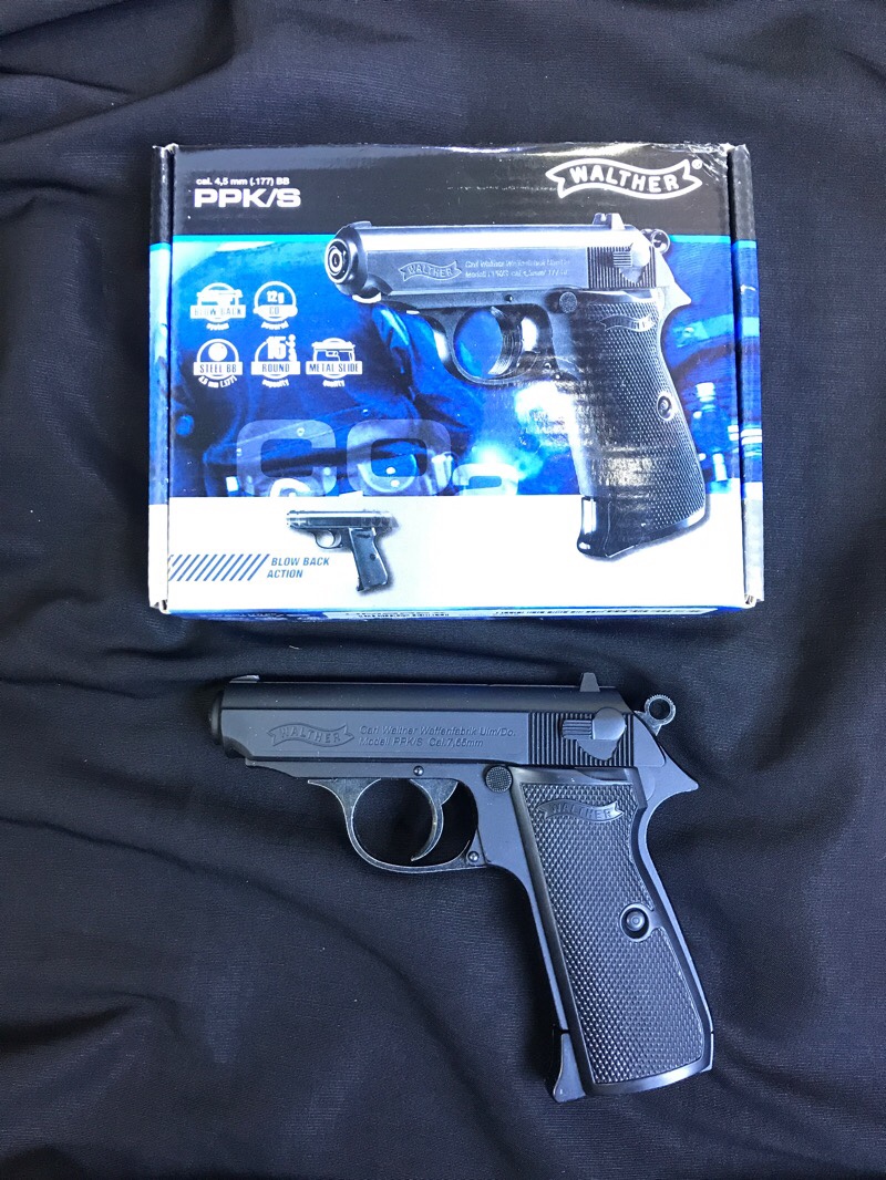 ปืนสั้น co2 UMAREX Walther PPK/S Blowback ลูกทองแดง หรือ ลูกเหล็ก ขนาด cal.4.5mm