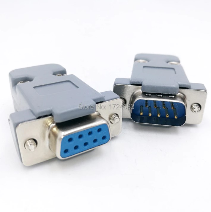 คอนเนคเตอร์ DB9 ตัวเมีย หัวคอนเนคเตอร์ เปลือกพลาสติก 9 Pins Connector
