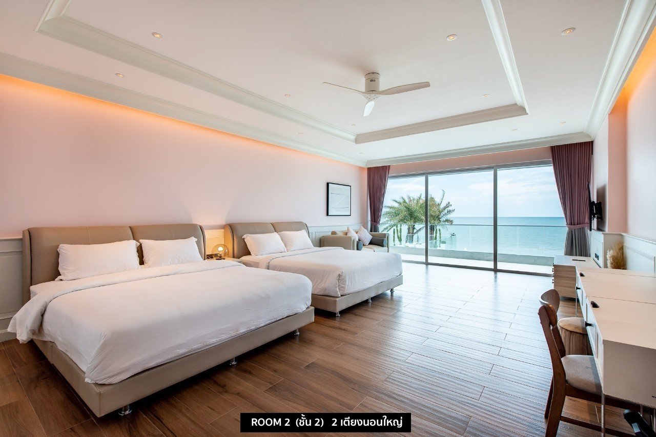 HR15030 บ้านพักติดทะเล The Vacation Beach Pool Villa Cha Am