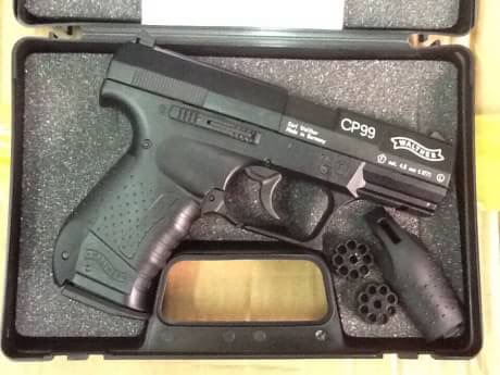 New.UMAREX WALTHER CP99 co2. เบอร์1 สีดำ สีเงิน ราคาพิเศษ