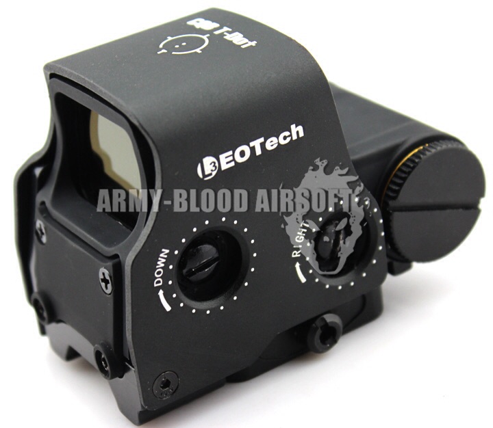 L-3 EOTech HWS EXPS3 Style Holographic Red Green Reflex T-Dot Sight with QD Mount & Case Side But (BK)