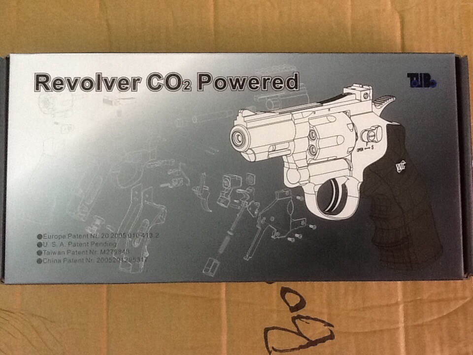 New.ลูกโม่ .357 แม็กนั่ม WinGun Revolver Co2. Powored 708S 2.5" ลูกเบอร์1