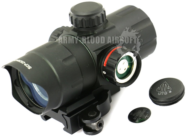 New.UTG 4.2" ITA Red/Green CQB Dot with QD Mount, Riser Adaptornex ราคาพิเศษ