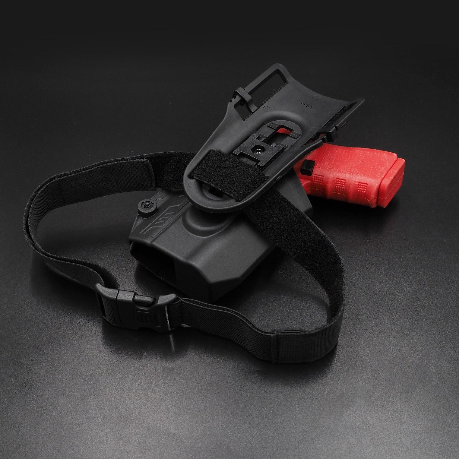 New.ซองพกนอก Mega-Fit ติดไฟฉาย + เพลทลดต่ำ ⚡️ซองปืนที่ออกแบบมาให้สามารถใช้งานได้หลากหลายรุ่น (ตามตารางแนบ) เช่น Glock , Sig Sauer, CZ , Beretta, Ruger , S&W, Walther, Colt, Taurus และอื่นๆ ⚡️ผลิตจากวัสดุ Polymer เกรดคุณภาพ ⚡️ซองถูกออก