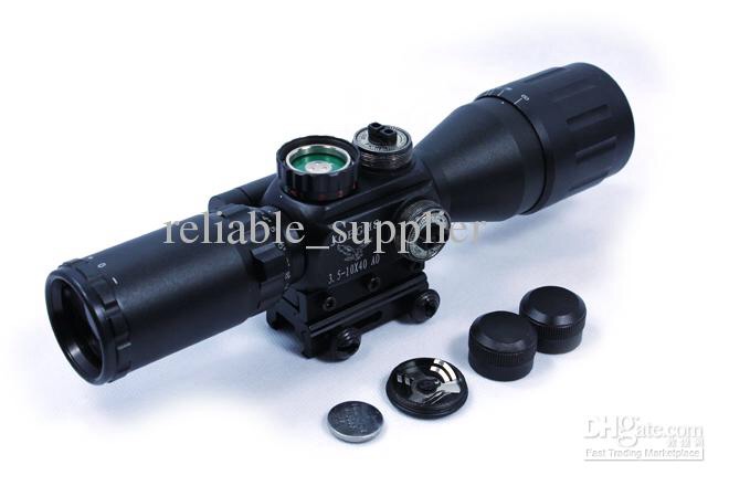 JGBG Accurate M8 3.5-10x40 AO Red&green illuminated compact scope with red laser sight