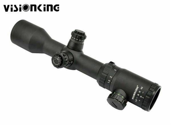 New.Visionking 1.5-6x42 Riflescope Milจุด30มิลลิเมตรIRล่าสัตว์ขอบเขตยุทธวิธีทหารปืนไรเฟิลขอบเขตสถานที่ท่องเที่ยวสำหรับ223 308 30-06 AR15 AK ราคาพิเศษ
