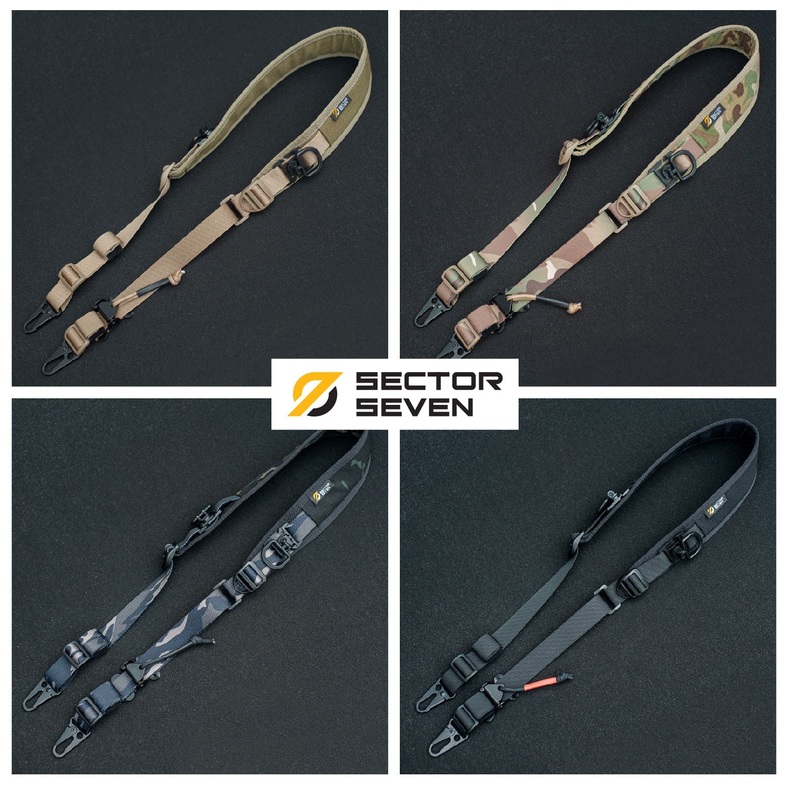 สายสะพาย 2 จุด Sector Seven ( Sector Seven Two Point Sling ) 📌ผลิตจากผ้า Cordura 1000D 📌สาย 2 จุดแบบเอนกประสงค์ปรับใช้งานกับ M16, M4, ลูกกรด, ลูกซอง และอื่นๆ ได้ 📌มี Quick Pull Adjust buckle ปรับระยะและตำแหน่งการใช้งานได้สะดวก และร