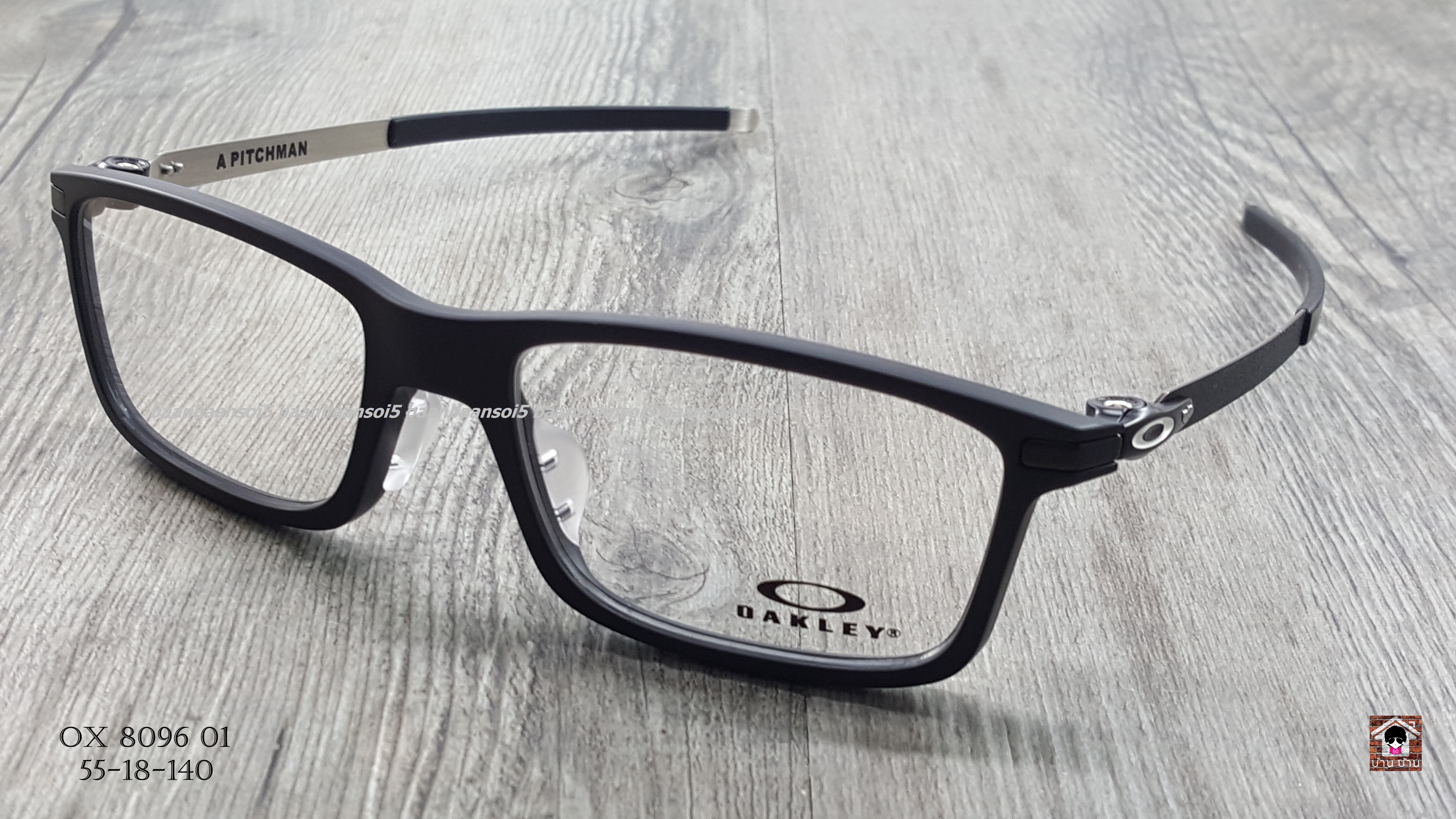 Oakley OX8096-01 55 Satin Black Optic PITCHMAN (Asia fit) โปรโมชั่น กรอบแว่นตาพร้อมเลนส์ HOYA ราคา 5,100 บาท