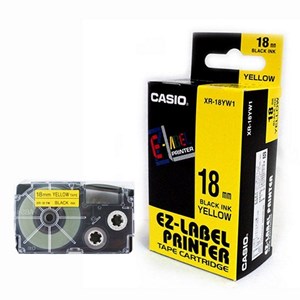 EZ-LABEL CASIO 18mm. สำหรับ เครื่องพิมพ์ฉลาก KL-Series CASIO PRINTER LABEL