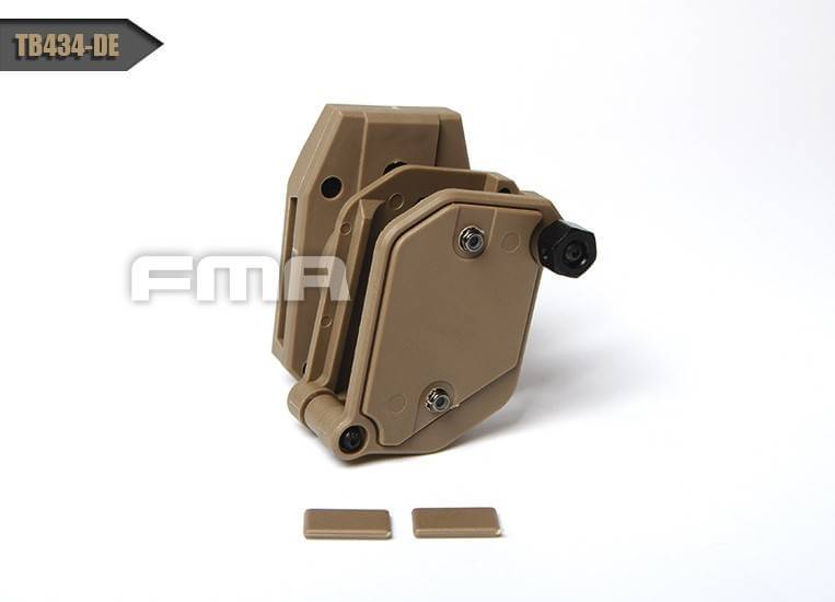 FMA multi-angle speed mag pouch ผลิตจากวัสดุ Nylon PA66 ชั้นดี ใช้กับแม็กกาซีนได้ทั้ง 9 มม/11 มม/1911 ซองปรับหนืดได้ ตามความชอบ ปรับองศา ได้ตามความถนัด ใช้สอดเข็มขัด ขนาด 1.5" 3 สี ดำ ทราย แดงเลือดนก ราคาส่ง 850 บาท