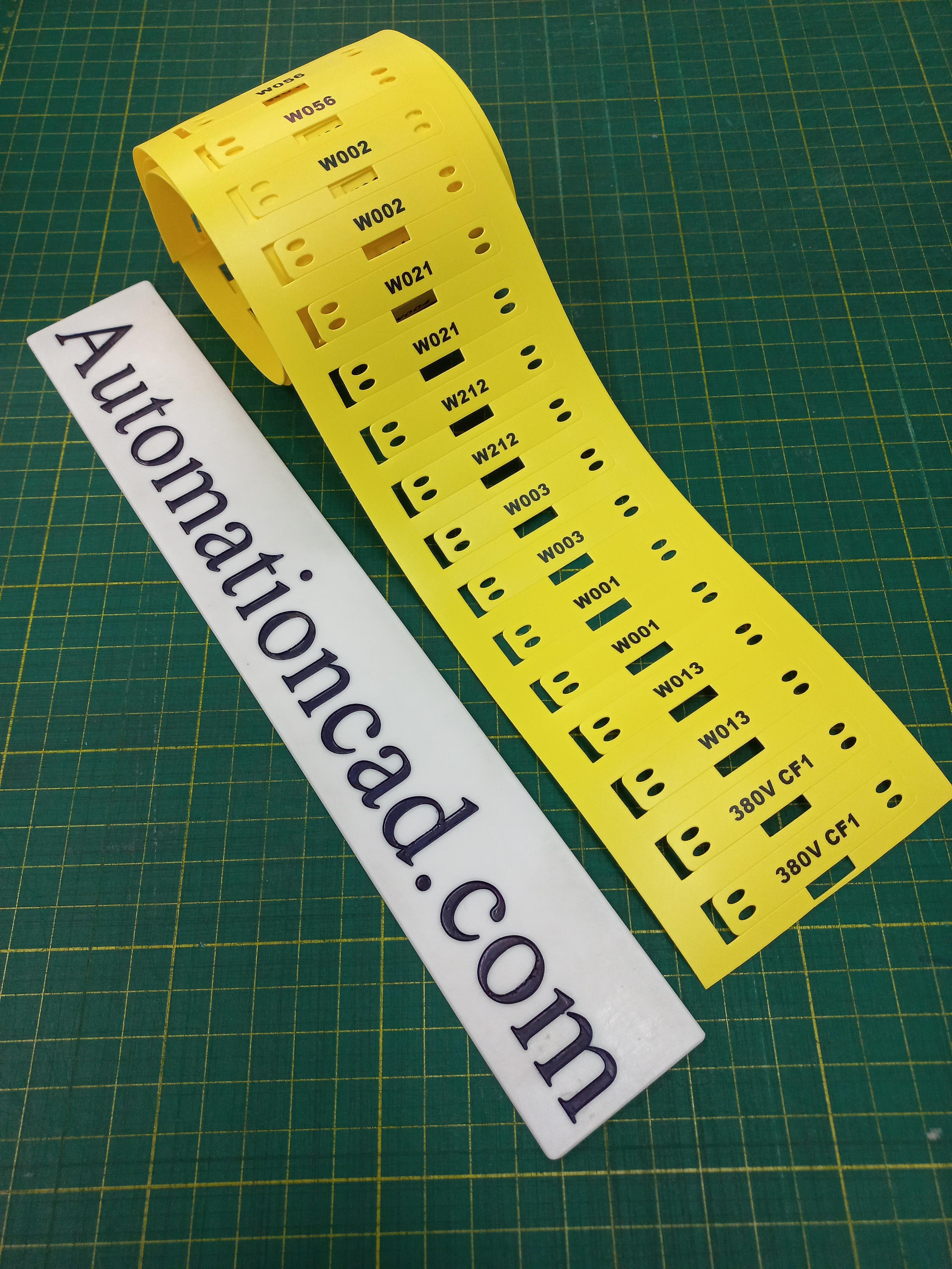 รับพิมพ์ TAG มาร์คสายไฟ สีขาว/สีเหลือง แบบ Low Smoke และ Normal