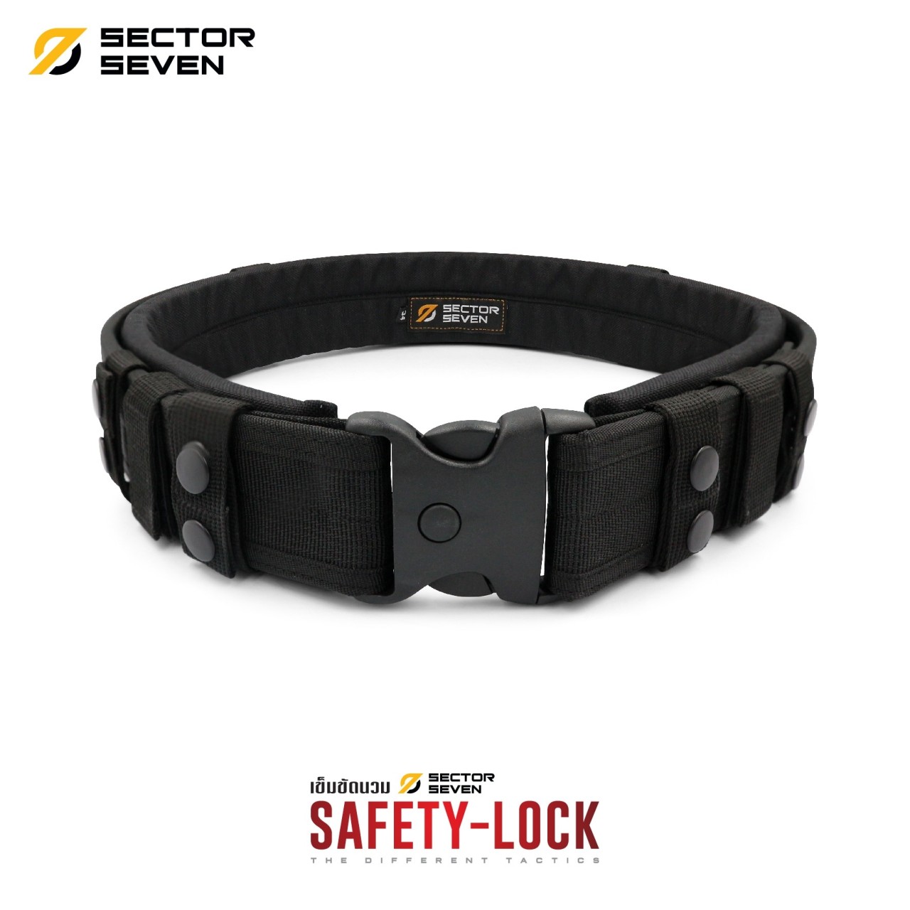 (fire)(fire) (new).........สินค้าใหม่ (fire)(fire) เข็มขัดนวม Sector7 หัว Safety-Lock ☀️ ผลิตจากผ้า Cordura 1000D ☀️ 1 ชุด ประกอบด้วย เข็มขัดสายแข็ง + รองนวมนิ่มอย่างดี ☀️ ตัวเข็มขัดออกแบบมาเพื่อติดตั้งและรองรับน้ำหนักของ อุปกรณ์ยุทธว
