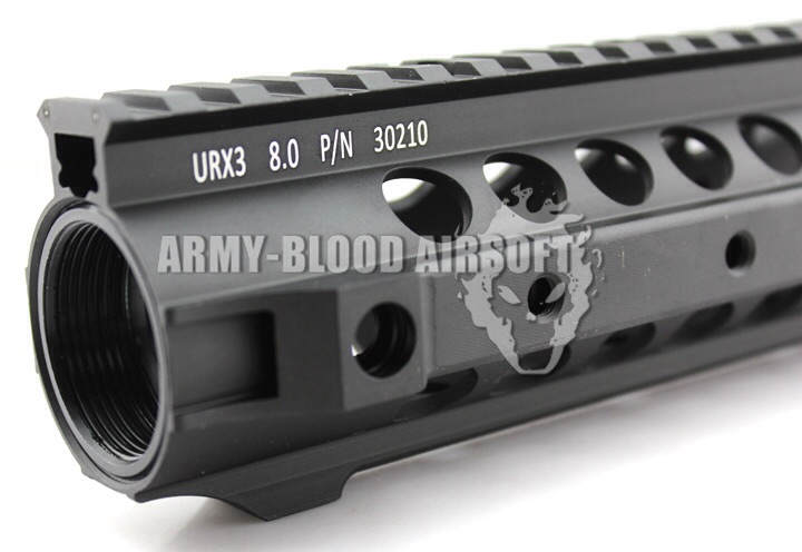 URX III 8.0 inch Tactical Rail Handguard (BK)prev next