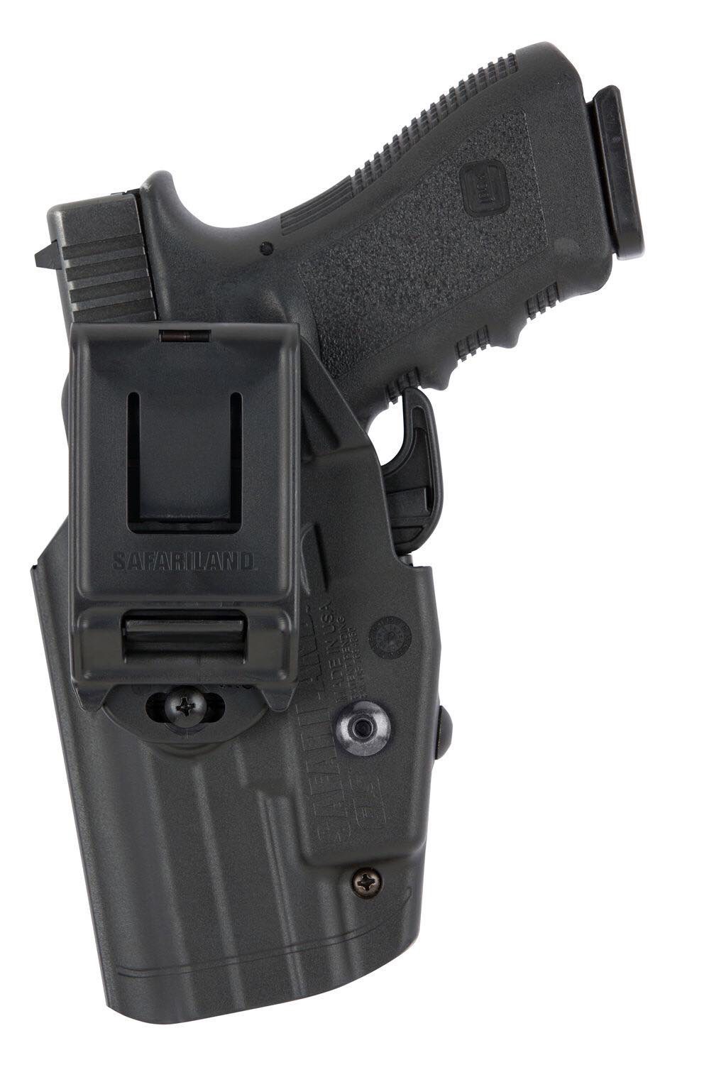 https://youtu.be/VsWr5B01xGQ New.SAFARILAND 579 Pro-Fit Holster !!! ซองปืนที่ใช้ได้กับปืนมากกว่า 200 รุ่น !!! คุณสมบัติ - ใช้ได้กับปืนมากกว่า 200 รุ่น !!! - มีระบบ Grip Lock System ป้องกันการแย่งปืน - ปรับองศาการ Grip ปืนได้ - วัสดุเป็นไนล่อน ลดการเกินรอย