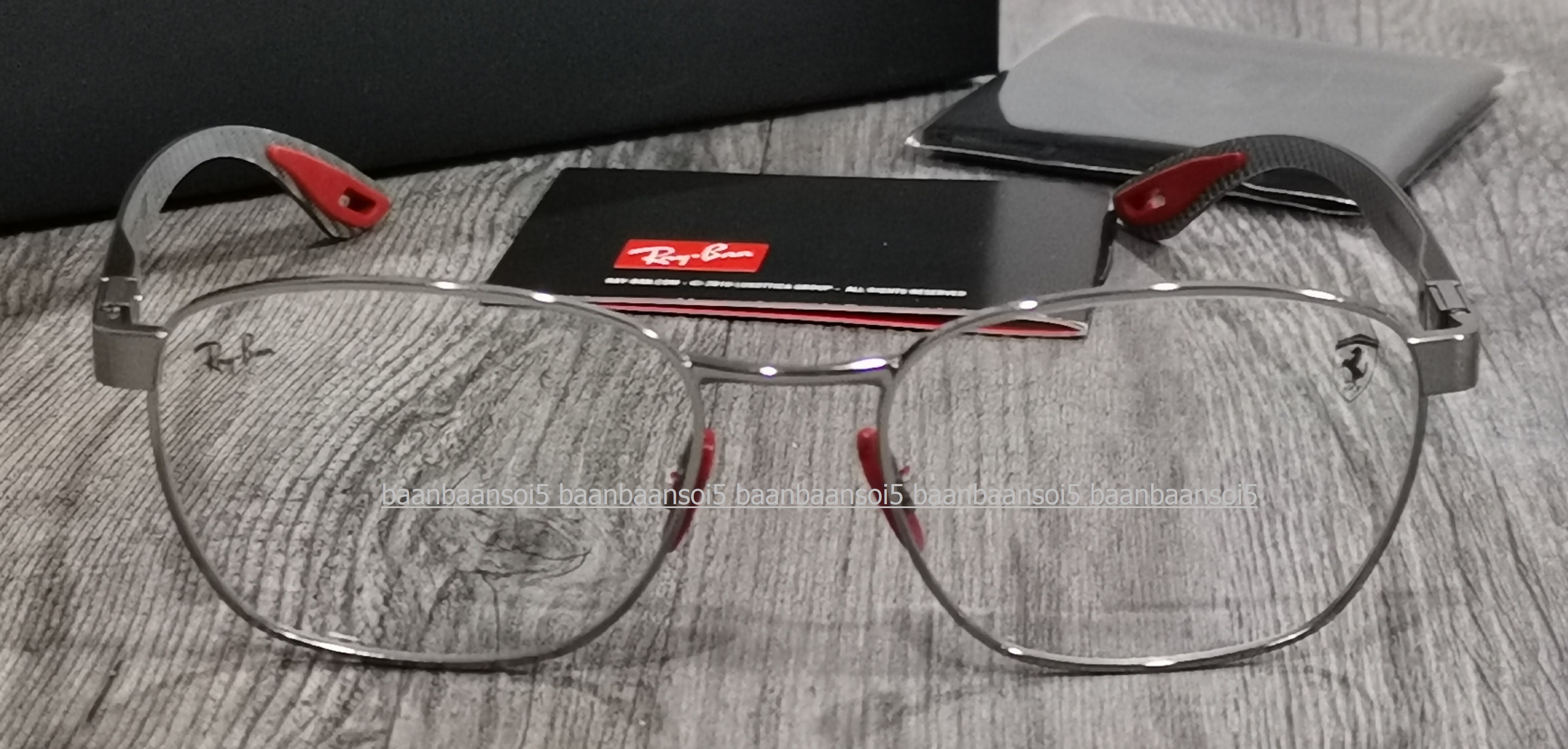 Ray-Ban Ferrari Collection RX 6480M F070 โปรโมชั่น กรอบแว่นตาพร้อมเลนส์ HOYA ราคา 6600
