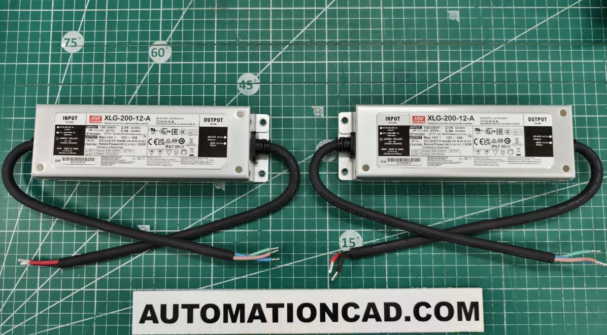 LED Driver พาวเวอร์ซัพพลาย XLG-200-12-A Meanwell 12VDC 200W Switching Power Supply