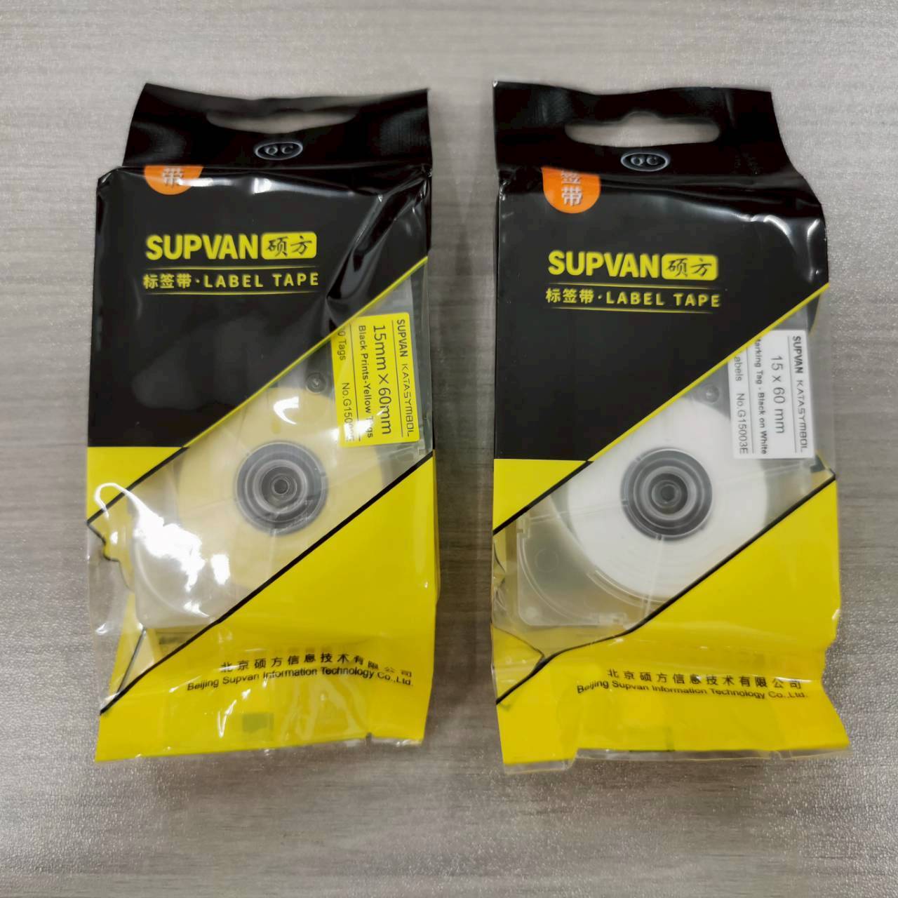 แท็กสายไฟสีขาว G15003E 15x60 mm. Cable tag ยี่ห้อ SUPVAN 30pcs/roll