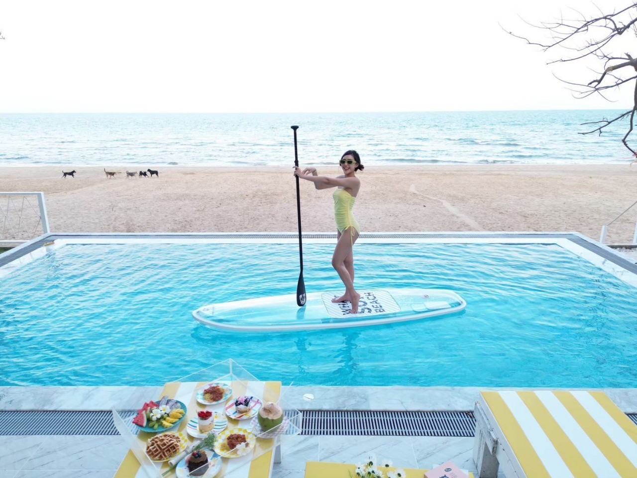 HR15075 บ้านพักติดหาดปราณบุรี The Banana Beach Villa Pranburi