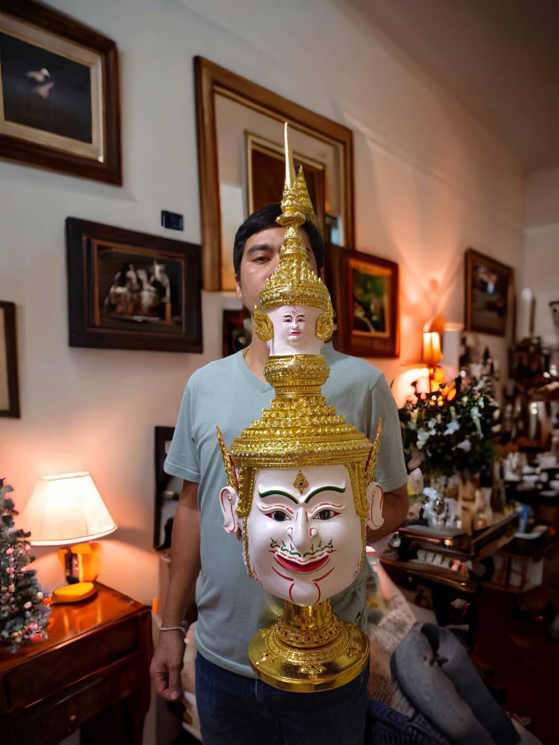 เศียรครู พระพรหม ขนาดครอบ