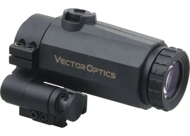New. ซูมหลังดอท Maverick-III 3×22 Magnifier MIL - Vector Optics ใช้ซูมผ่านเป้า Red Dot มีกำลังขยาย 3 เท่า หน้าเลนส์ 22mm ติดตั้งด้านหลัง Red Dot (ควรติดตั้งให้ใกล้ที่สุด) วัสดุอะลูมีเนียม แข็งแรงทนทาน ต่อทุกสภาพอากาศ กันละอองน้ำได้ในระดับหนึ่ง มาพร้อมเคสย