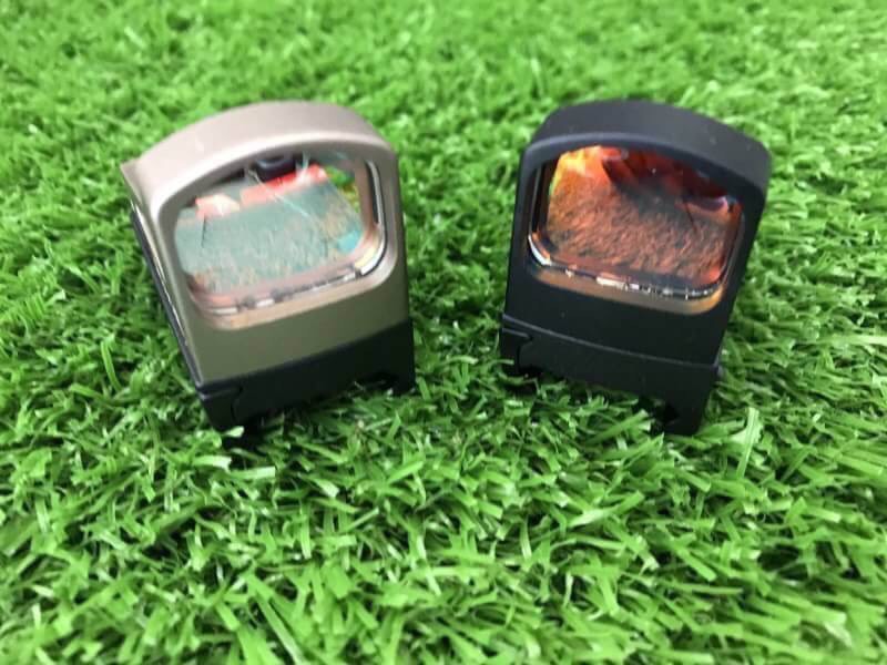 New.GB RMS Reflex Mini Red Dot Sight With Vented Mount and Spacers For Airsoft Glock Pistol Aluminium Black NGA1323 ติดกับปืน GLOCK 17 / 18 / 19 และ ปืนยาว M4 CMMG .22 ราคาพิเศษ