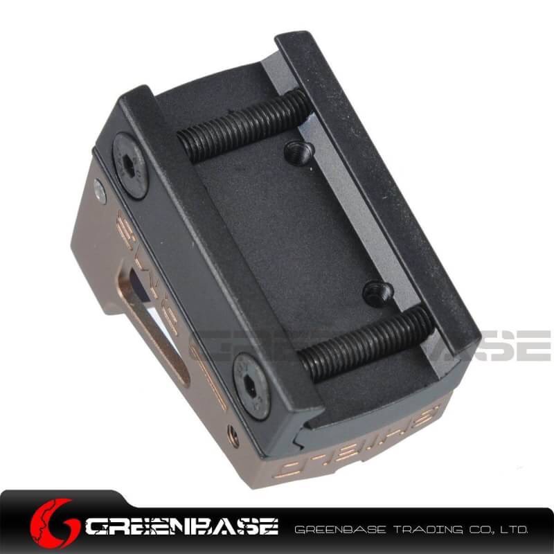 New.GB RMS Reflex Mini Red Dot Sight With Vented Mount and Spacers For Airsoft Glock Pistol Aluminium Black NGA1323 ติดกับปืน GLOCK 17 / 18 / 19 และ ปืนยาว M4 CMMG .22 ราคาพิเศษ