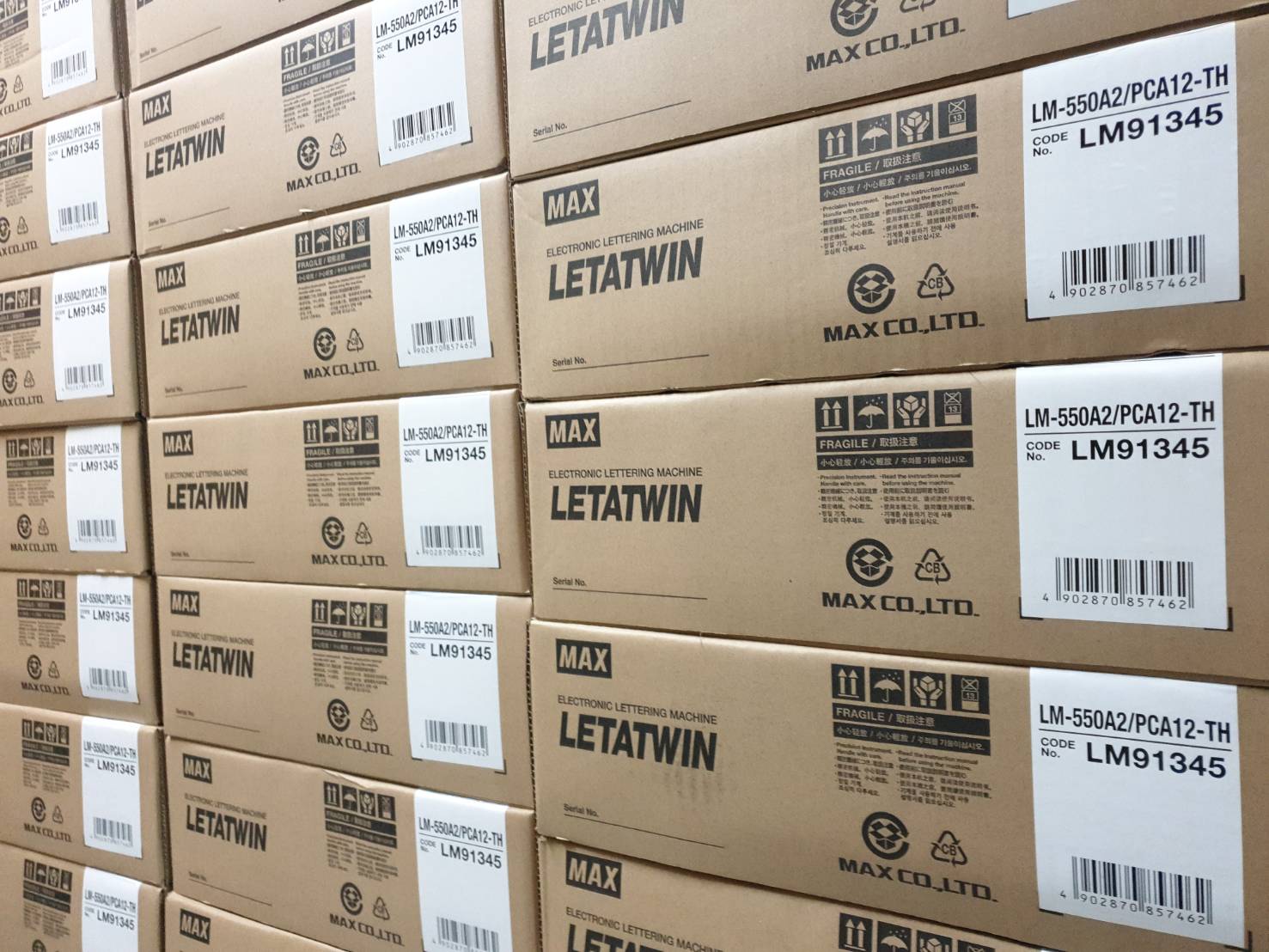 เครื่องพิมพ์ปลอกสายไฟ MAX LM-550A2/PC LETATWIN พิมพ์ผ่านแป้นพิมพ์ / ต่อ Computer ก็ได้