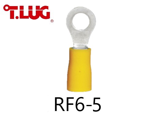 หางปลากลมหุ้ม RF6-5 TLUG ใช้กับสาย 6 sq.mm (100 ชิ้น/ห่อ)