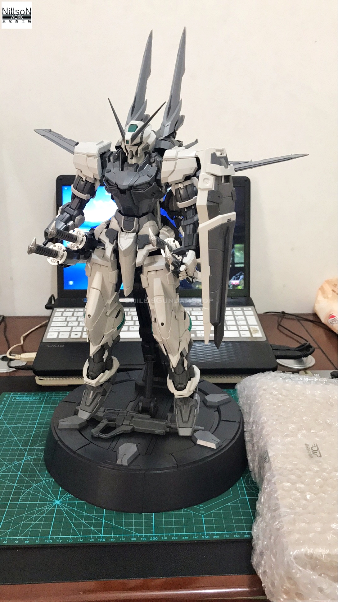 [PO]PG 1/60 Gray Frame + Flight Unit[โมจีนNillsoN WORK]