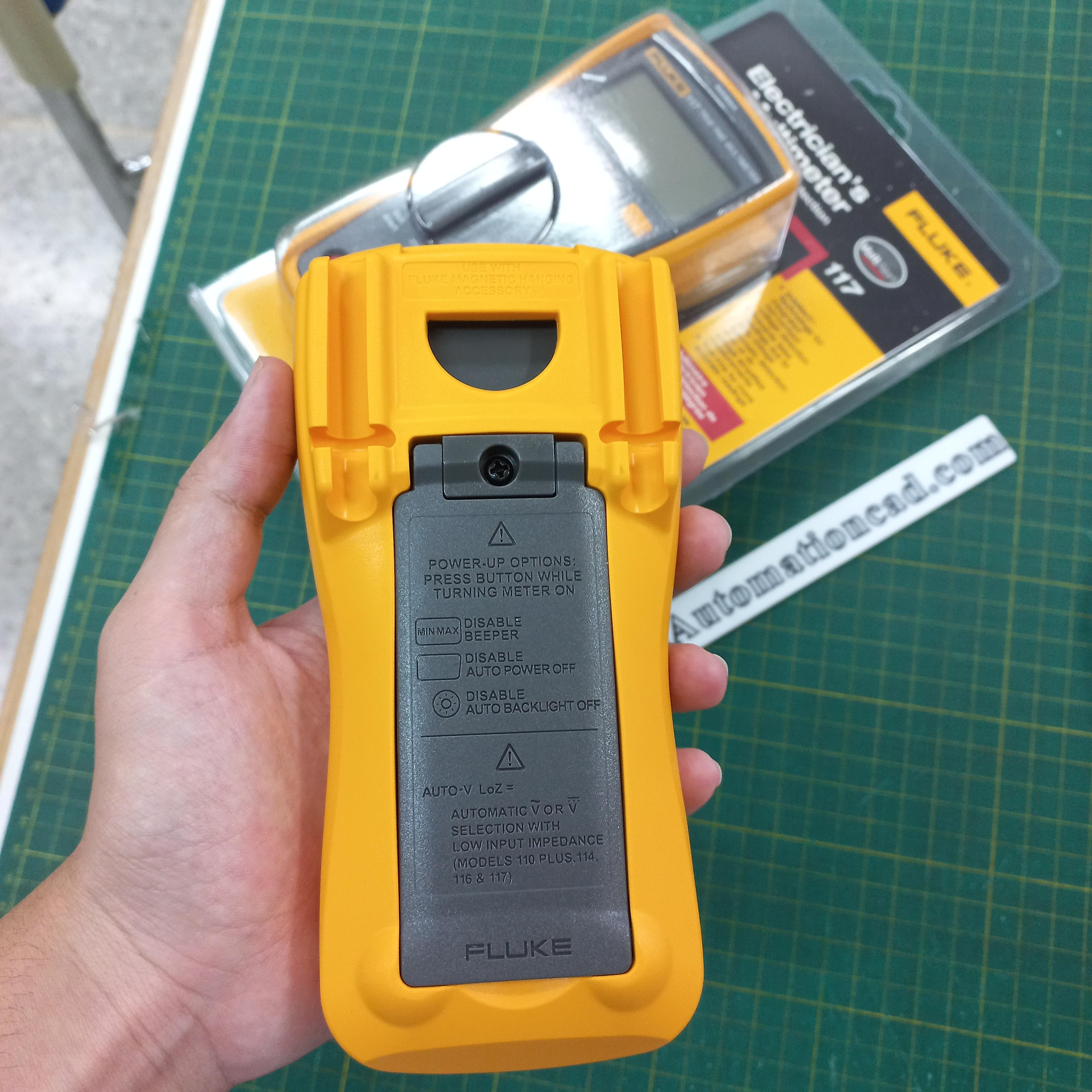 มัลติมิเตอร์ Fluke 117 Digital Multimeters วัดกระแส 0.001-10A แรงดัน 0.06mV - 600V