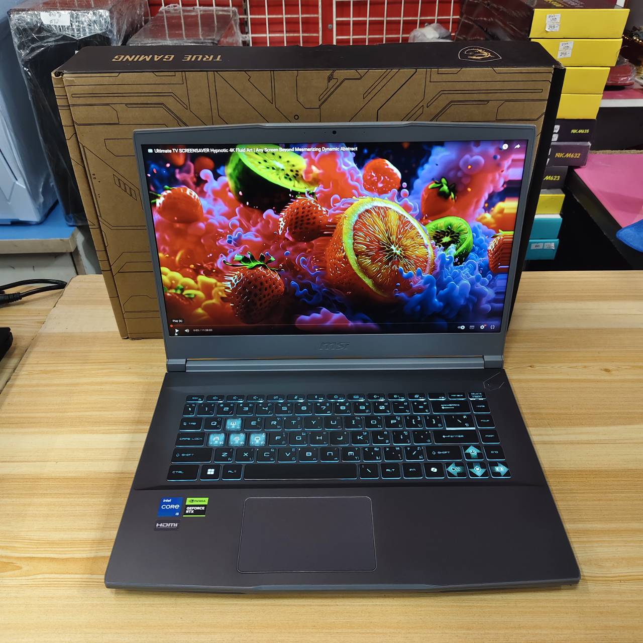 MSI THIN 15 B13UCX-1610TH สภาพเครื่อง 99% เครื่อง 3 เดือน ประกัน Synnex 26/6/2027