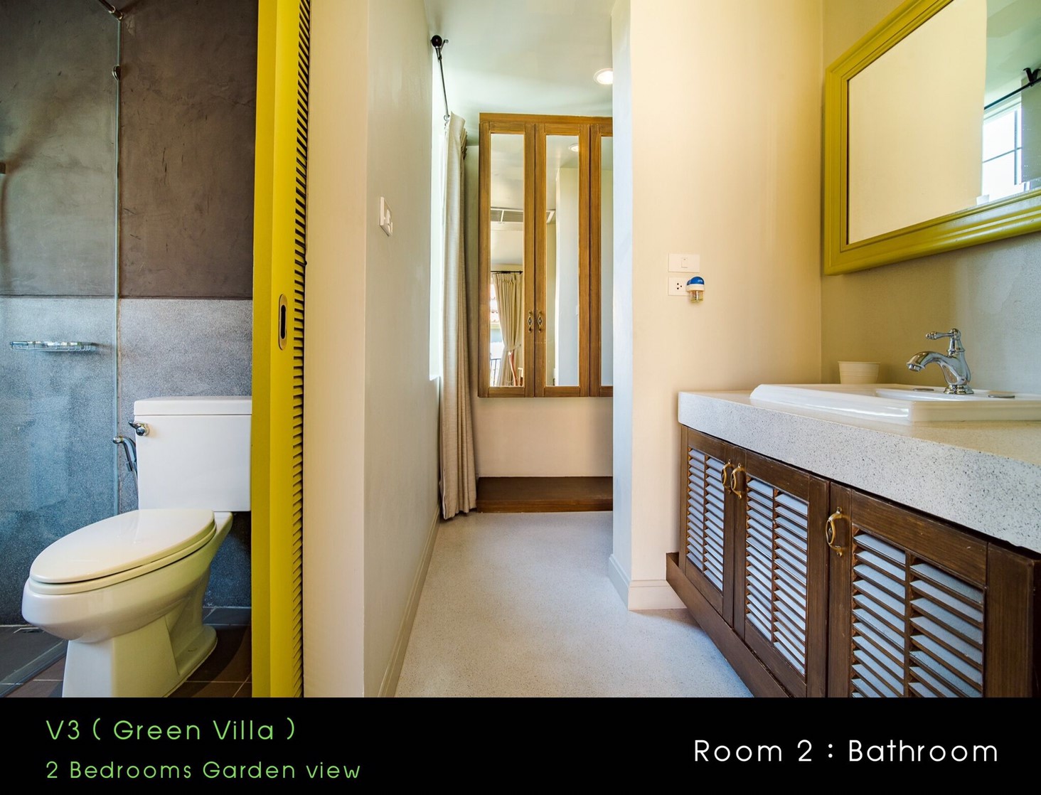 HR15023 บ้านพักหัวหิน บ้านทัศคานี บีช วิลล่า 3 ( Green 2Bed Garden View )