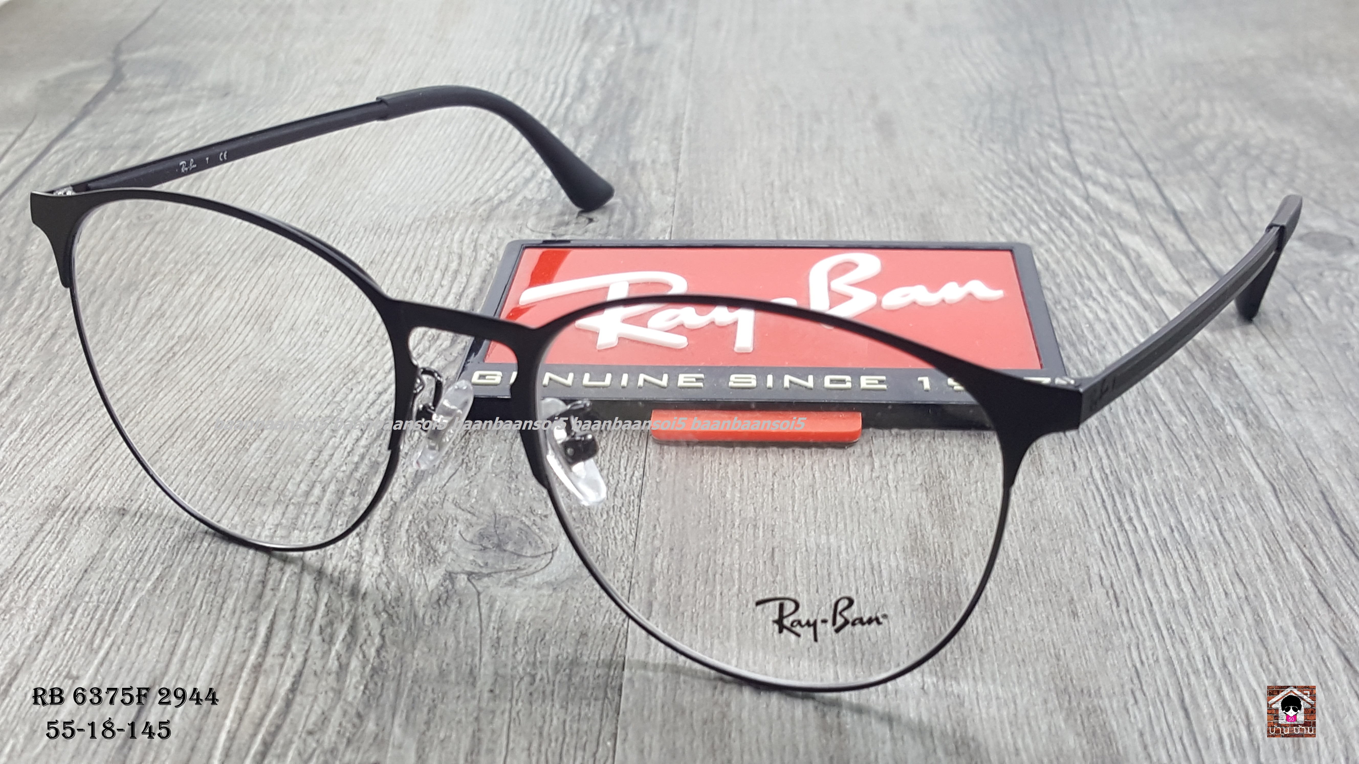 Rayban RX 6375F 2944 โปรโมชั่น กรอบแว่นตาพร้อมเลนส์ HOYA ราคา 4,300 บาท