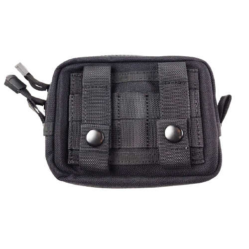 New.Bogie1 กระเป๋าเอนกประสงค์ กระเป๋าร้อยเข็มขัด การใช้งาน : ใช้ร้อยเข็มขัด | ใช้ติดเสื้อเกราะ วัสดุ : ผ้าคอร์ดูร่า 1000D สี : ดำ ขนาด : S , M , L Size S: ขนาด 15*12*5 cm Size M: ขนาด 19*14*5 cm. Size L: ขนาด 22*14*5 cm