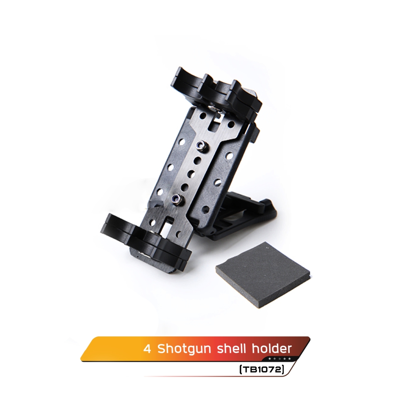 (clap)...สินค้ามีสีใหม่เข้ามาเพิ่มค่ะ shiny)...4 Shotgun shell holder #TB1072 ขาโหลดกระสุนลูกซองเบอร์ 12GA บรรจุได้จำนวน 4 นัด ตัวล๊อค Teklok ปรับขนาดได้ ปรับตำแหน่งตัวยึดลูกได้ ตามความกว้างของฝ่ามือ (shiny)..สินค้ามี 4 สี คือ ดำ แดง เงิน ฟ้า ราคาส่ง 1,50