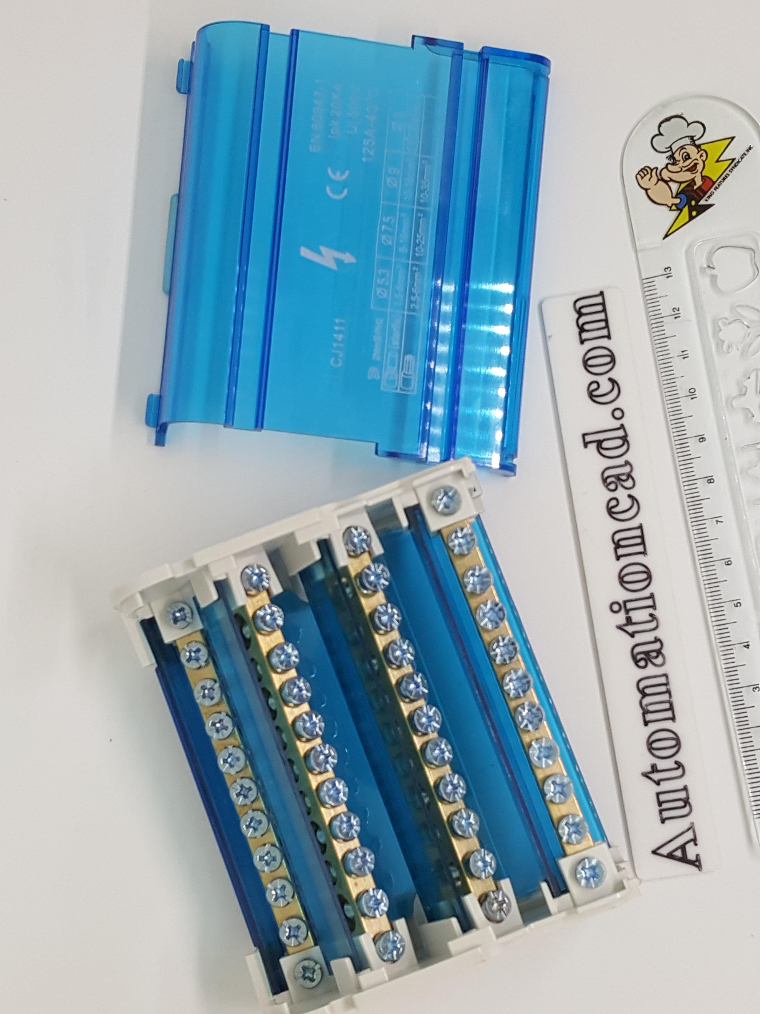 BAR กระจายไฟฟ้า 1 แถว 10 ช่อง แบบเปลือย BAR GROUND บาร์กราวด์