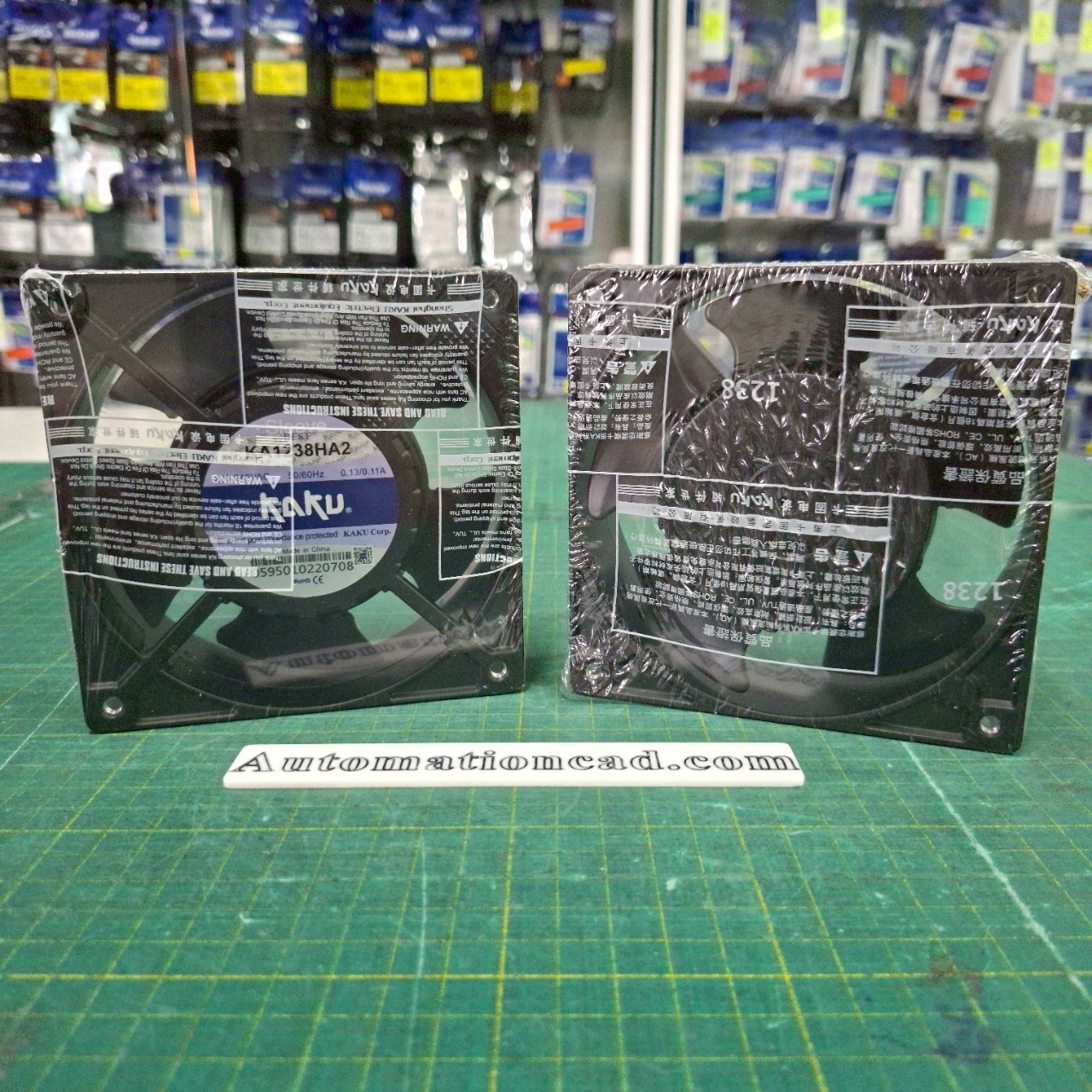 พัดลมระบายอากาศ KAKU ขนาด 4.5 นิ้ว 220VAC ลูกปืนแบบ Sleeve - KA1238HA2 Cable