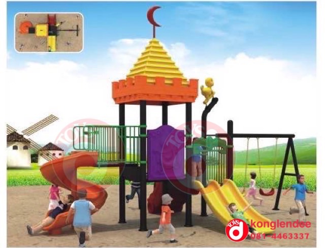 เครื่องเล่นสนาม ชุุดปราสาท+ชิงช้า