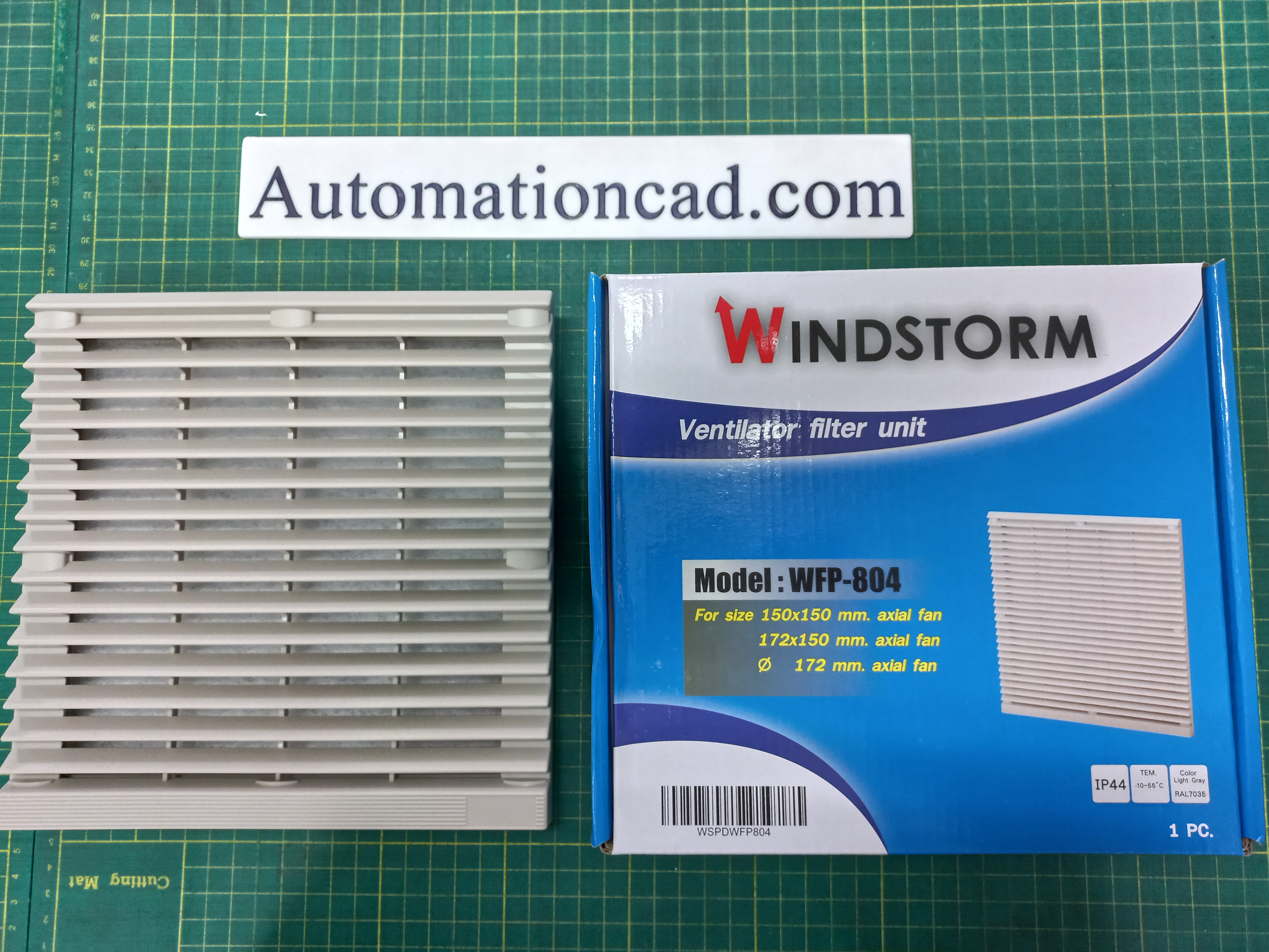 ฟิลเตอร์พัดลมระบายอากาศ WINDSTORM ขนาด 6 นิ้ว WFP-804