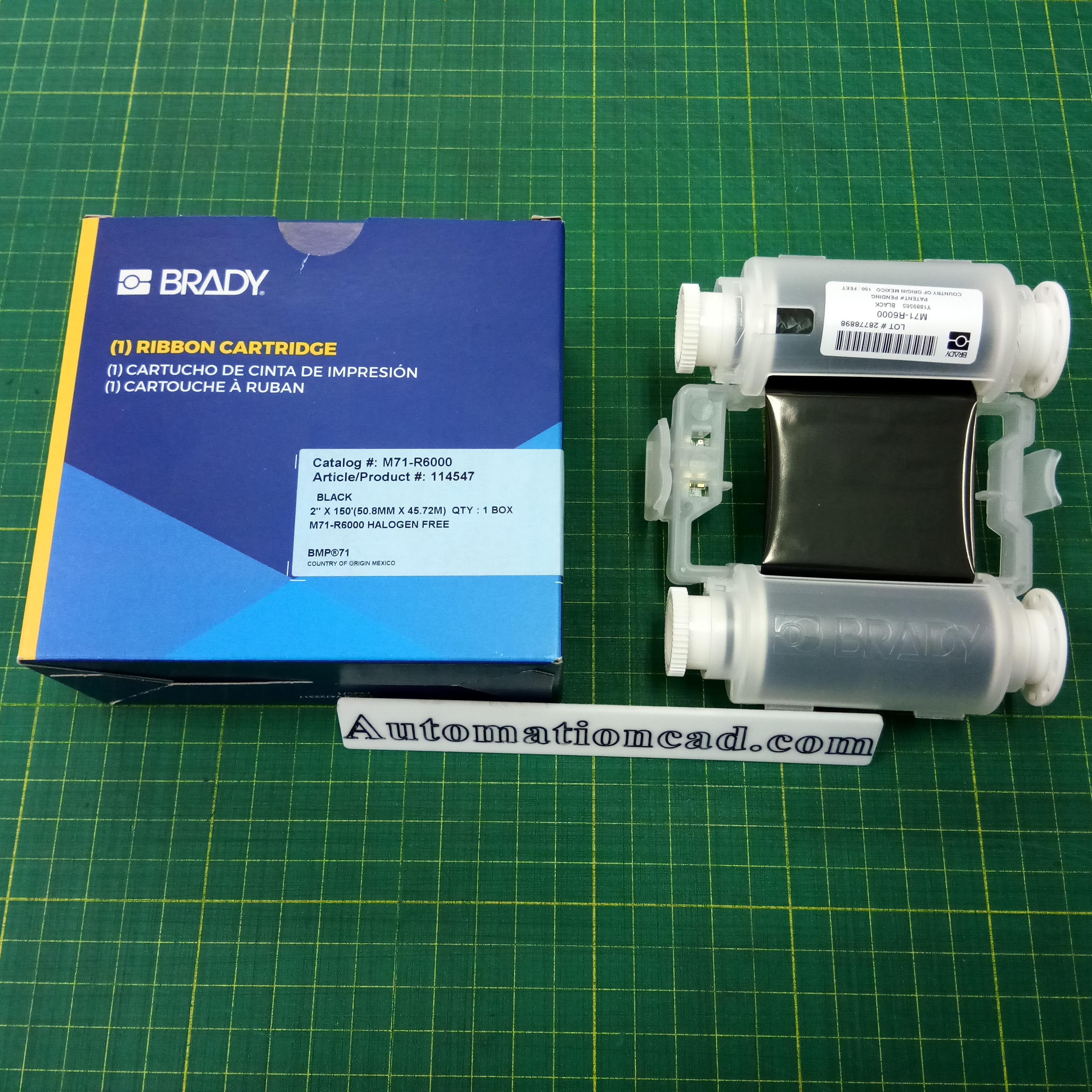 M71-R6000 ผ้าหมึกสำหรับเครื่องพิมพ์สติ๊กเกอร์ - BRADY LABEL PRINTER