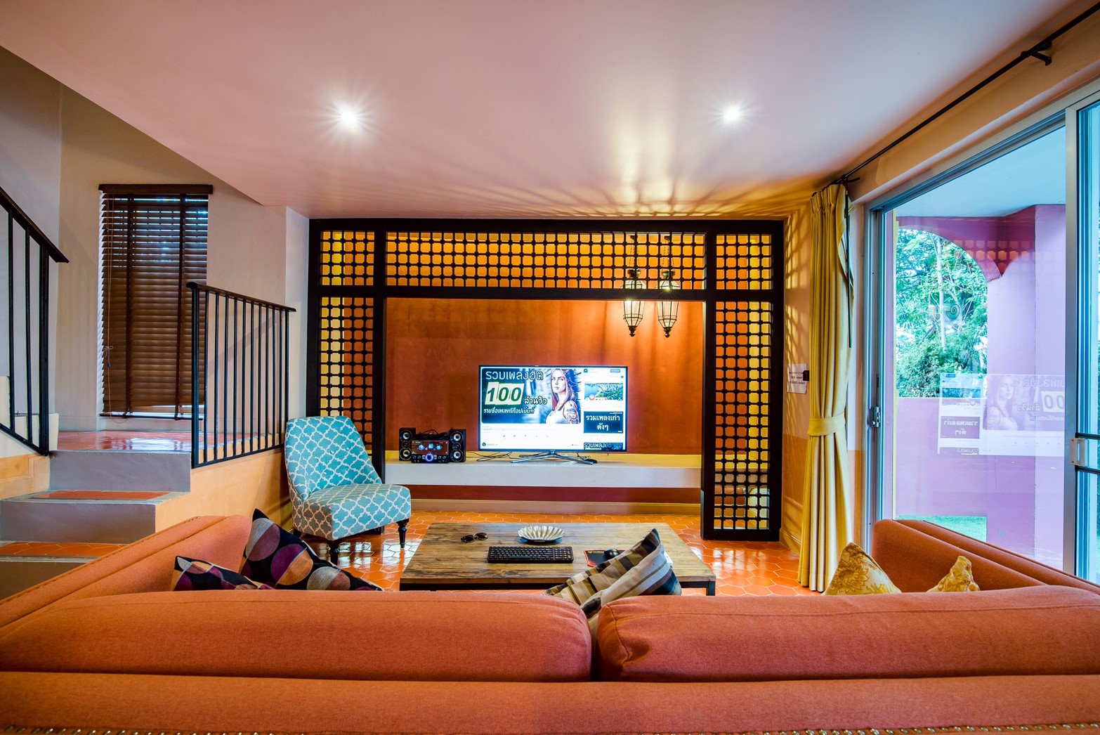 HR15022 บ้านพักหัวหิน บ้านทัศคานี บีช วิลล่า 4 ( Red 2Bed Garden View )