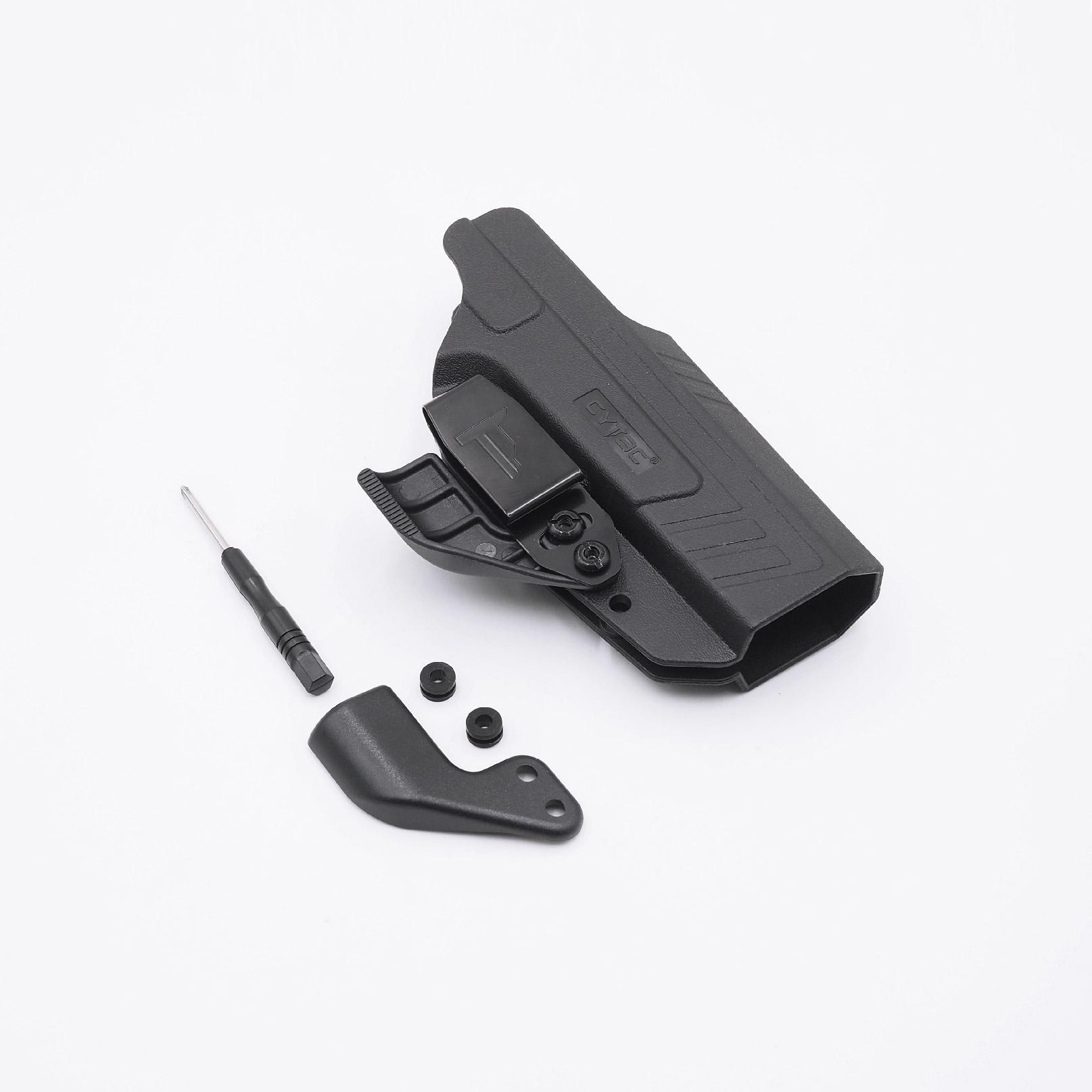 ซองพกใน Polymer รุ่น Glock 17, 22 ( Gen1-5 ) , Glock 31 ( Gen 1-4 ) (ซีรีย์ 3) ( Cytac IWB Claw Holster ) - ซองผลิตจาก Polymer ชนิดพิเศษ แข็งแรงทนทาน - ตัวยึดเป็นคลิปเหน็บเข็มขัด ( ถอดเปลี่ยนซ้าย-ขวา ได้ ) - สามารถปรับองศาการใช้งานได้ 15 องศา - ออกแบบให้แ