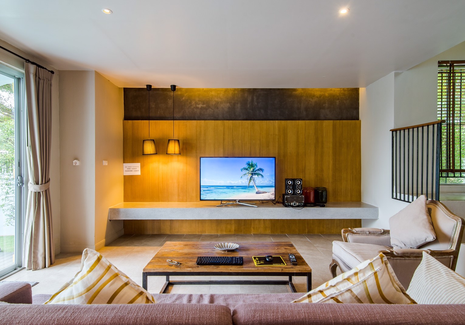 HR15019 บ้านพักหัวหิน บ้านทัศคานี บีช วิลล่า 1 ( Blue 3Bed Sea View )