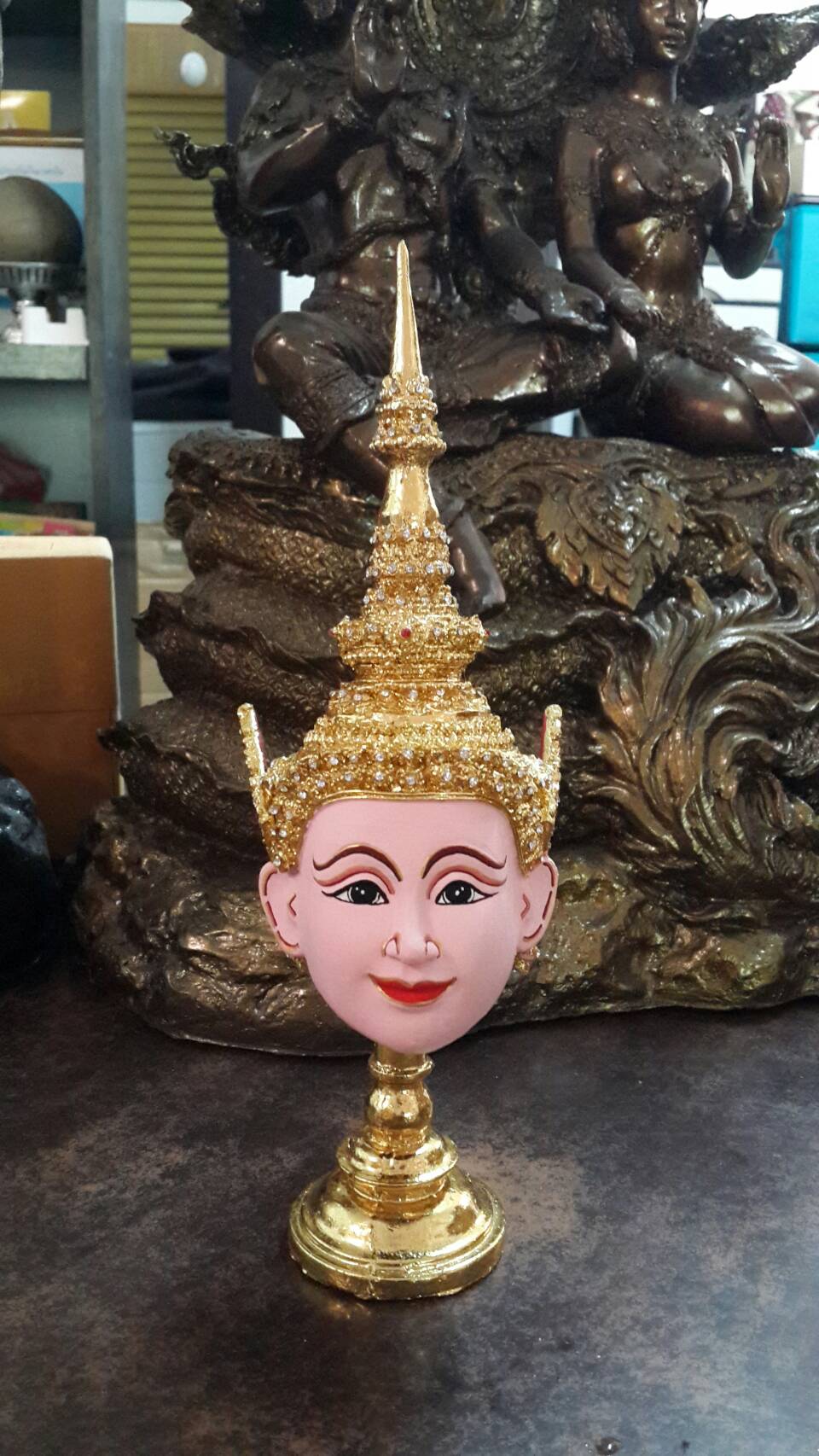 นางสีดา ขนาดกลาง 4 นิ้ว งานประดับเพชร