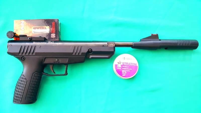 New.ปืนอัดลม Benjamin Tril NP Nitro IGT .177cal. Airgun Pistol ✔แรง625-650Fps. ✔ระบบหักลำโช๊คแก๊สNitro ✔ศูนย์หน้าเรืองแสงและศูนย์หลังปรับได้ ราคาพิเศษ