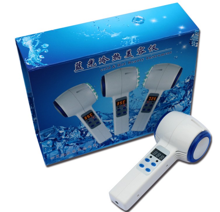 HE-115เครื่องนวดหน้าอัลตร้าโซนิค ระบบร้อน-เย็น 2in1 แบบมีหน้าจอ LCD แสดงผลการทำงาน