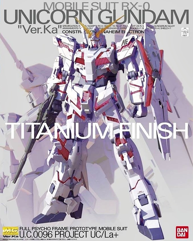 [PO]MG 1/100 RX-0 Unicorn Gundam Ver.Ka Titanium Finish[BANDAI]
