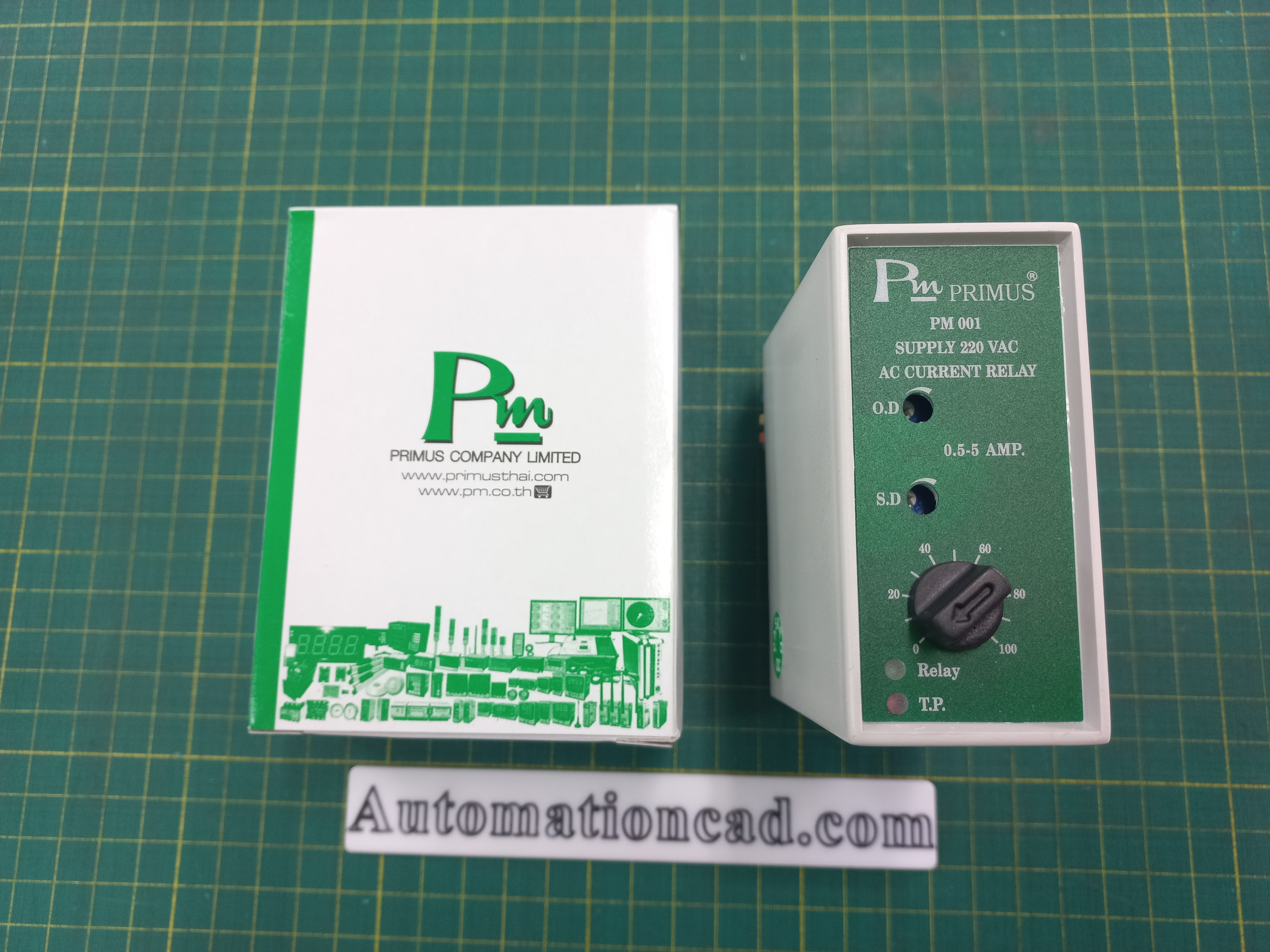 รีเลย์ตรวจจับกระแส AC PRIMUS PM-001 แบบป้องกันกระแสเกิน Current Relay